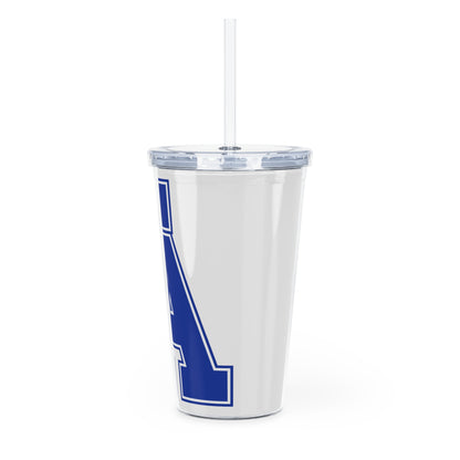 Plastic Tumbler with Straw